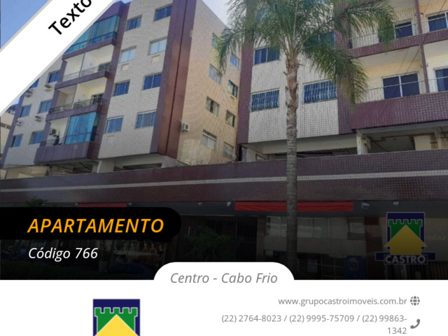#766 - Apartamento para Venda em Cabo Frio - RJ
